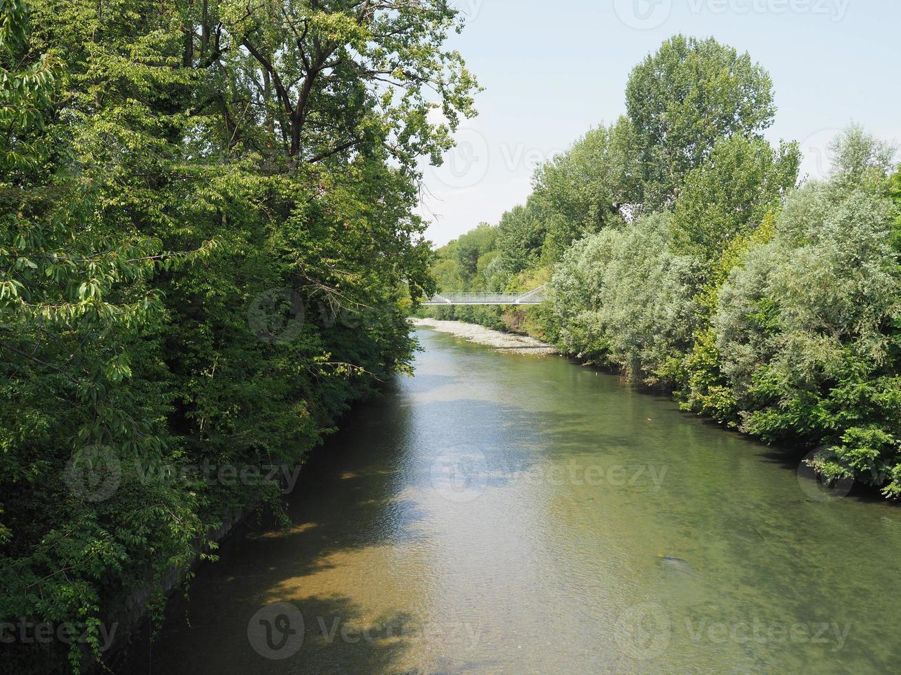 River Dora in Parco Dora park in Turin photo