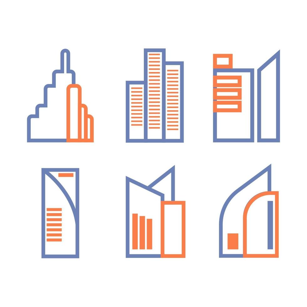 tall building icon design vector