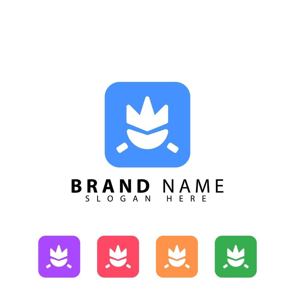 diseño de logotipos para aplicaciones y empresas emergentes vector