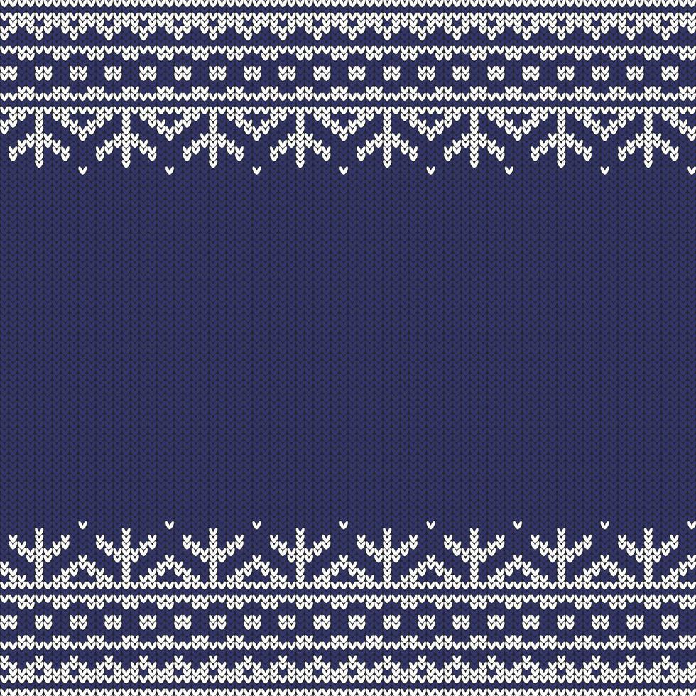 Knitted seamless frame vector
