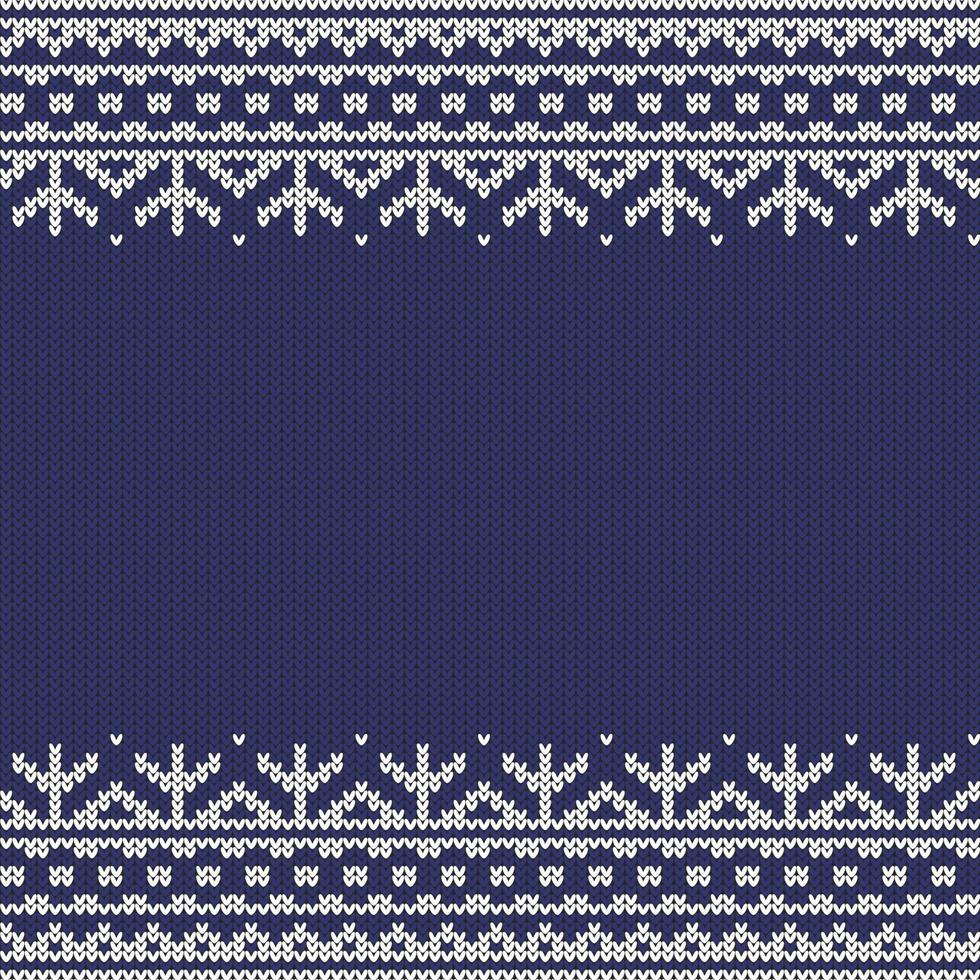 Knitted seamless frame vector