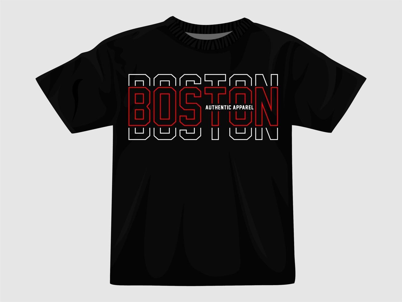 Boston city tshirt design.eps vector