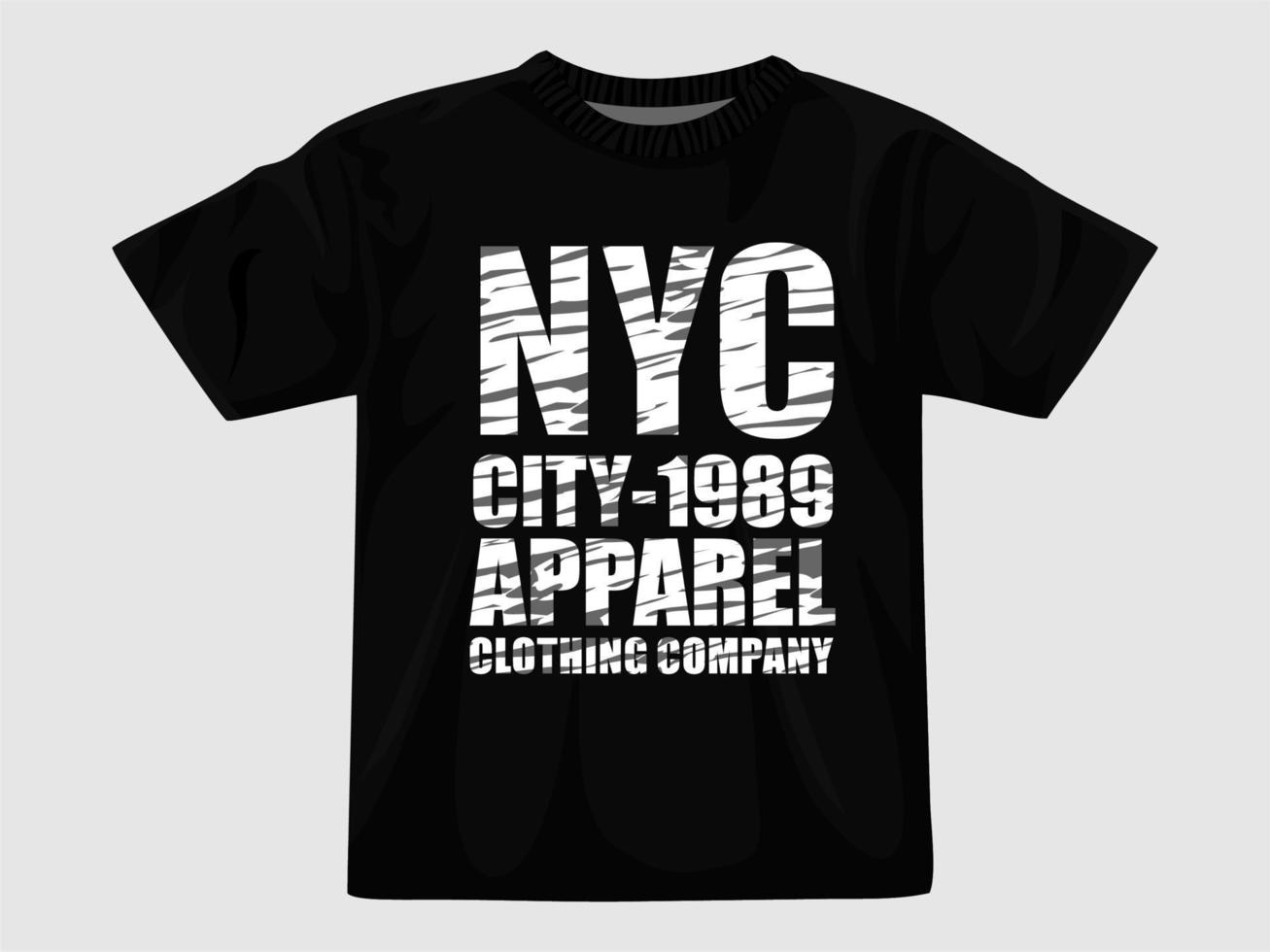 camiseta del vector de la ciudad de nueva ...