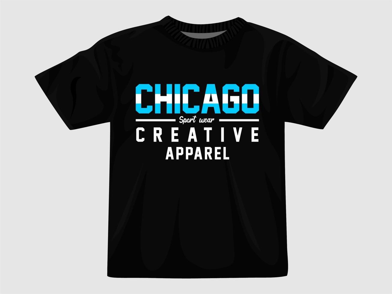 Chicago urban city tshirt des... vector