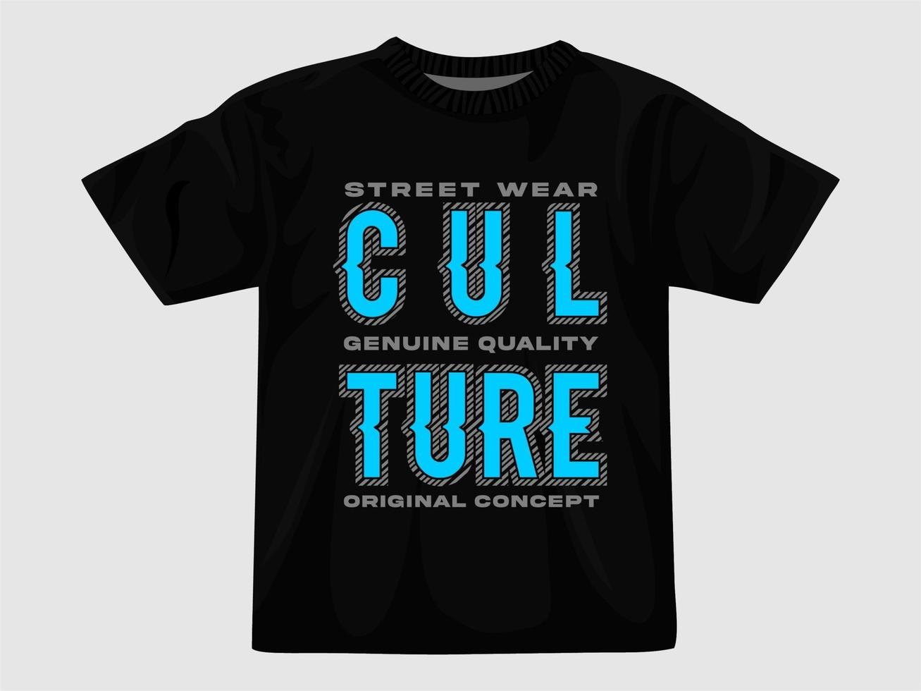 Culture typography t shirt de... vector