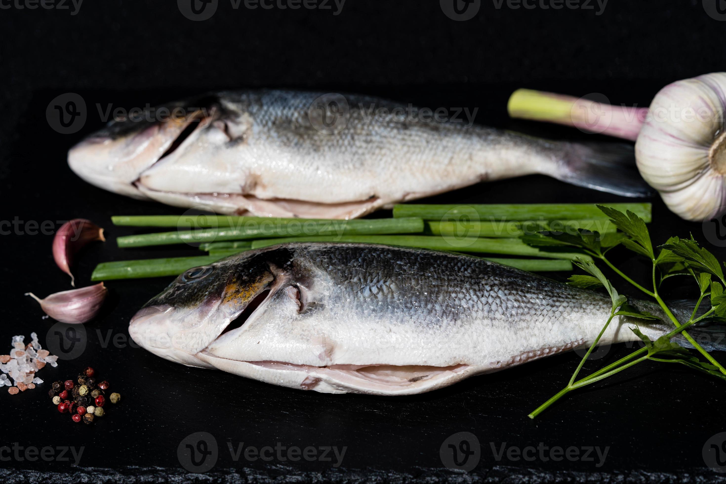 Ready-to-cook sea bream except without fins and without scales 3166348  Stock Photo at Vecteezy