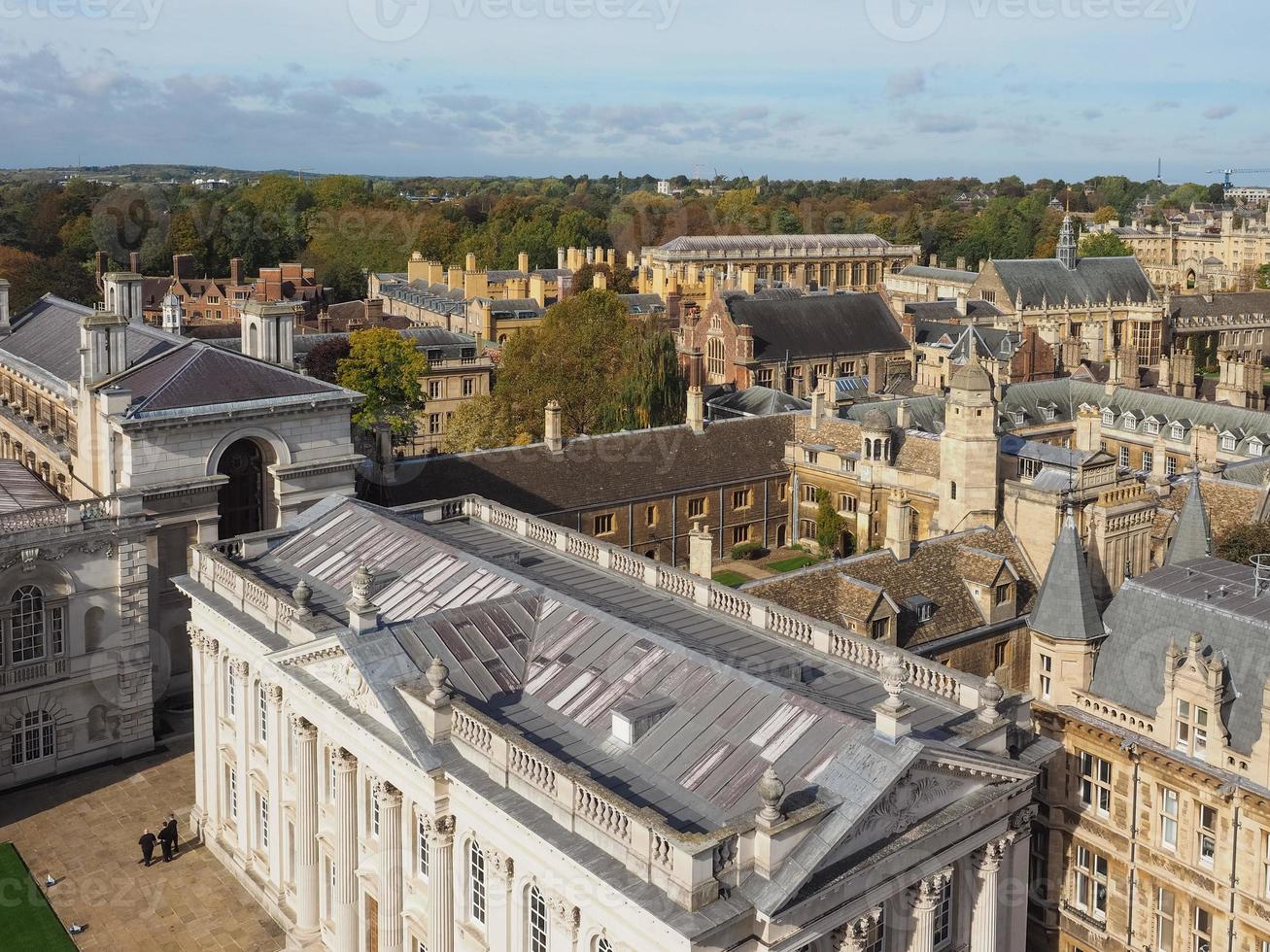 vista aerea de cambridge foto