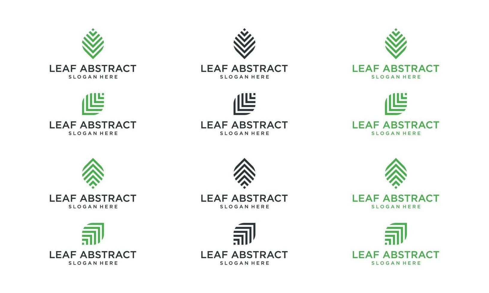 collection of abstract leaf shapes. Premium Vectors. vector
