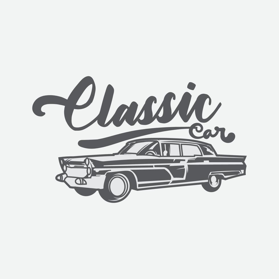 Vintage Classic car vector