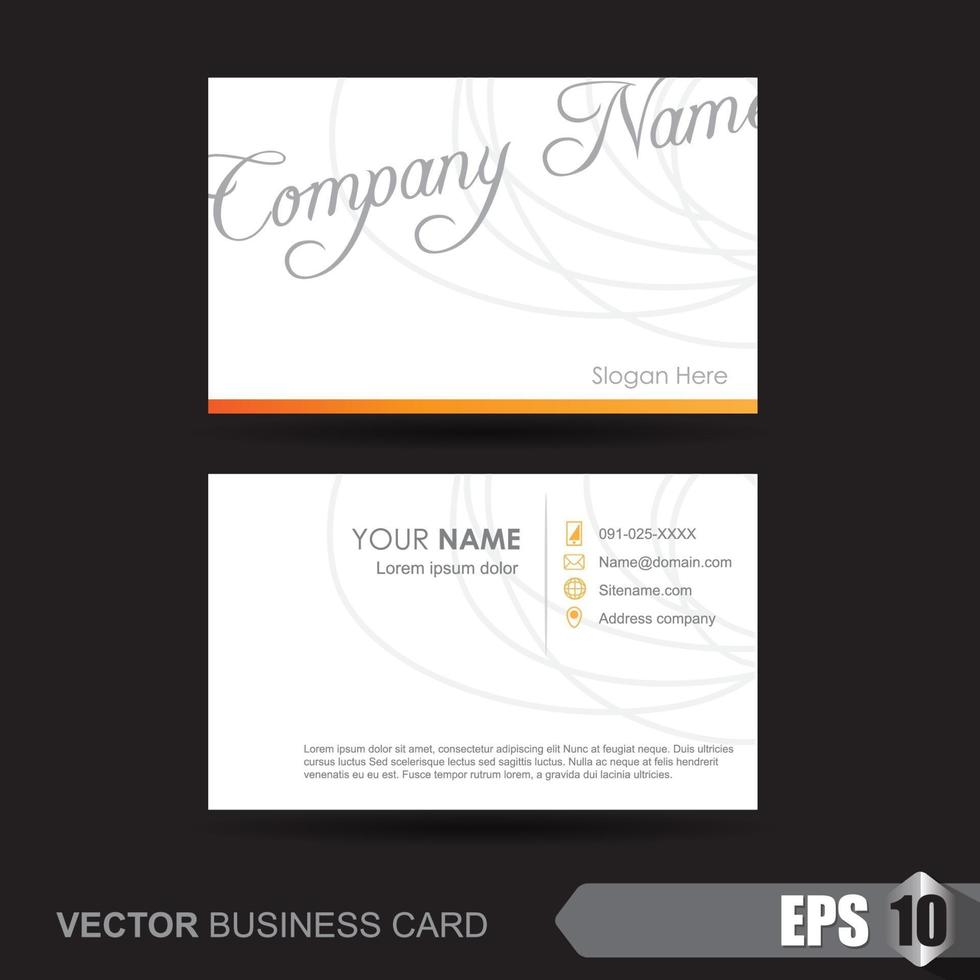 Business card design template vector
