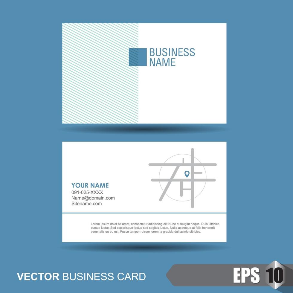 Business card design template vector
