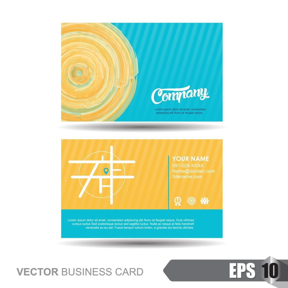 Business card design template vector