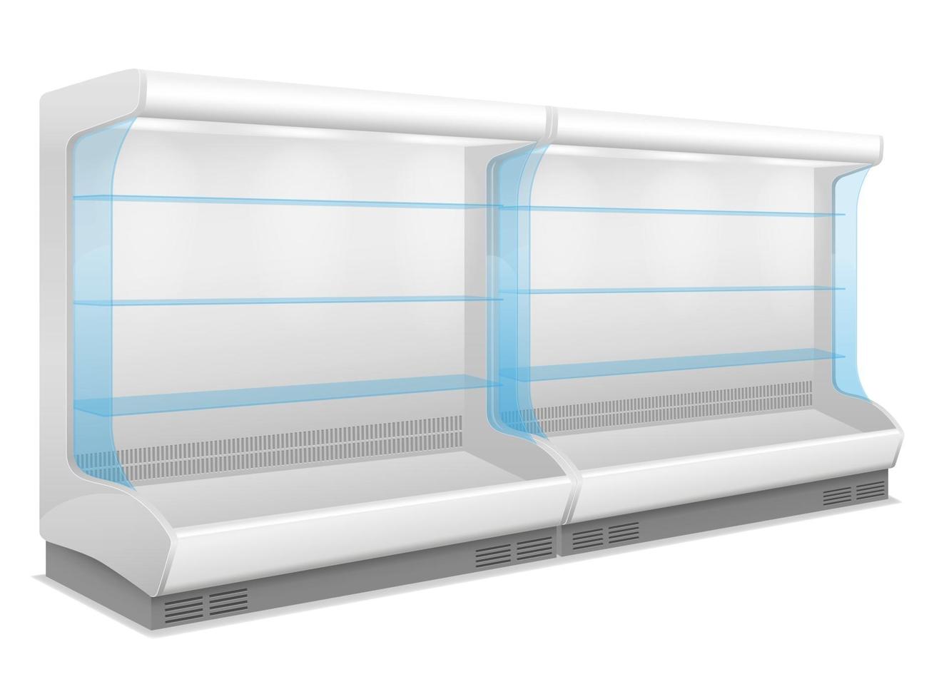 commercial shop refrigerator for cooling and preserving food vector