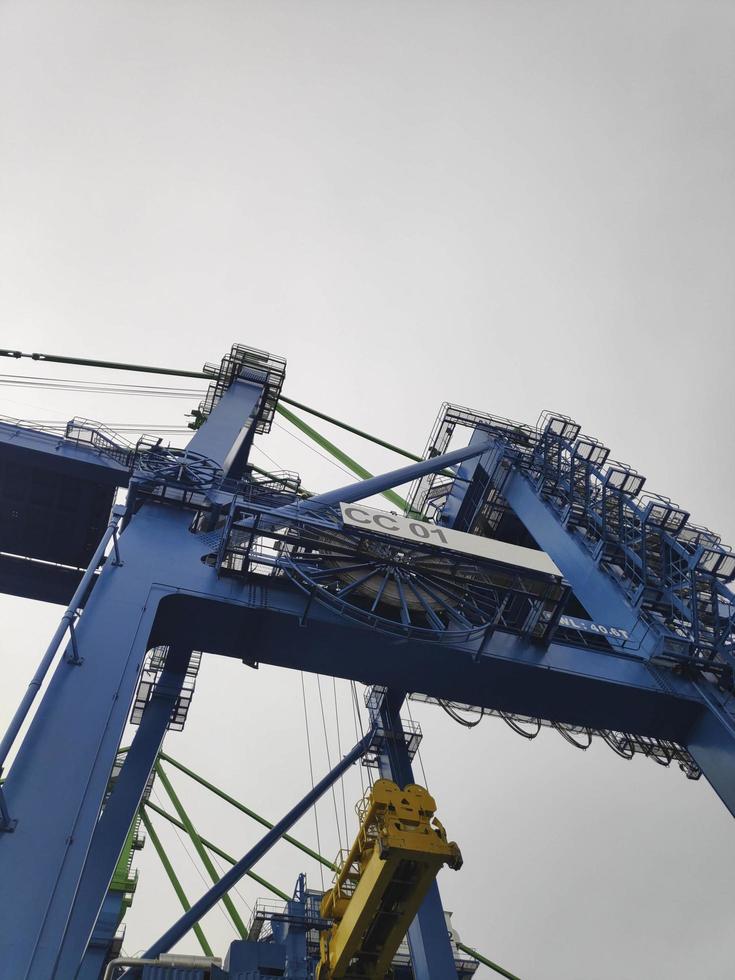 A Giant Quay Crane on port platform photo