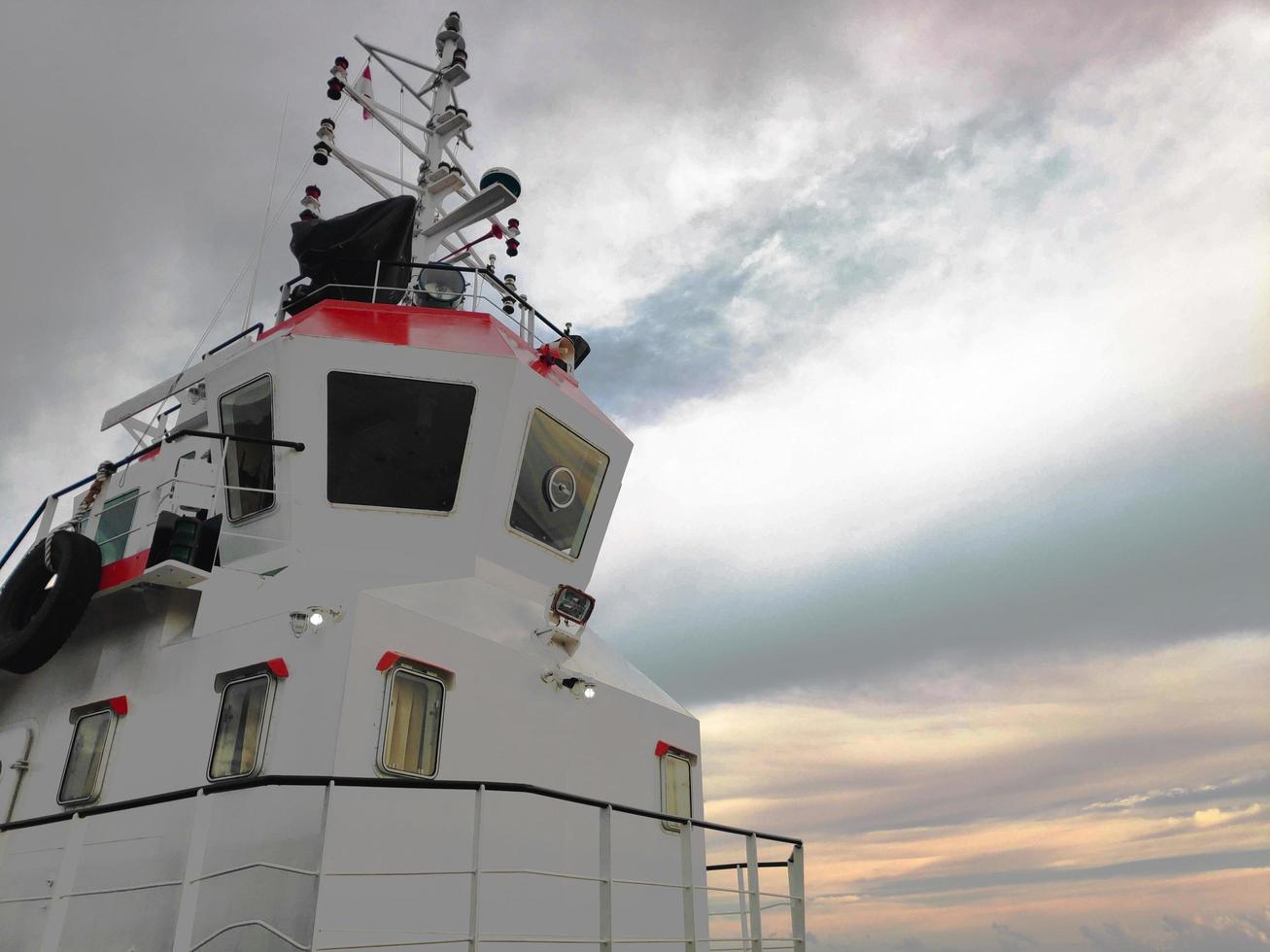 Captain cabin in ship photo