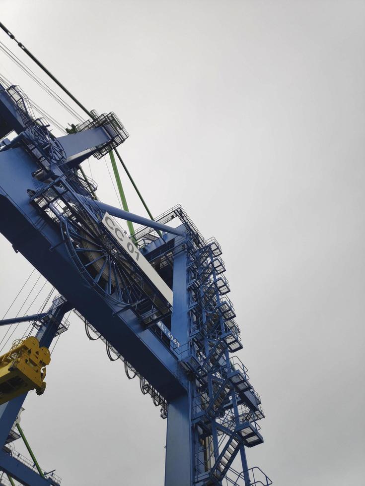 A Giant Quay Crane on port platform photo