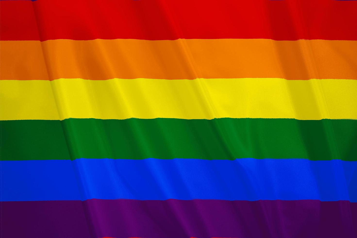 LGBT rainbow wave flag photo