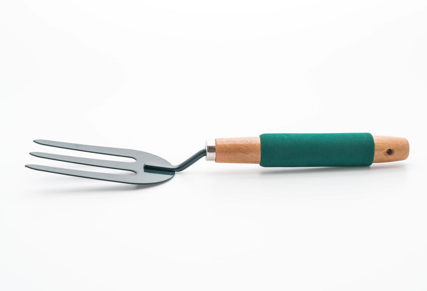 Fork harrows on white photo