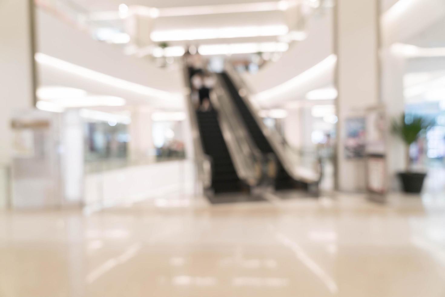 Abstract blur beautiful luxury shopping mall photo