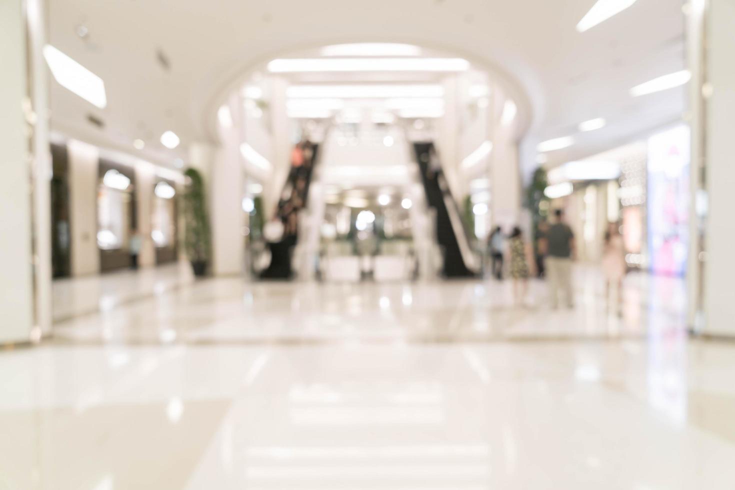 Abstract blur beautiful luxury shopping mall photo