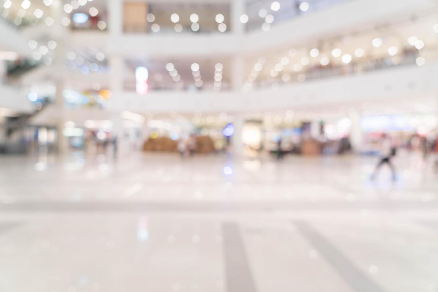 Abstract blur beautiful luxury shopping mall photo