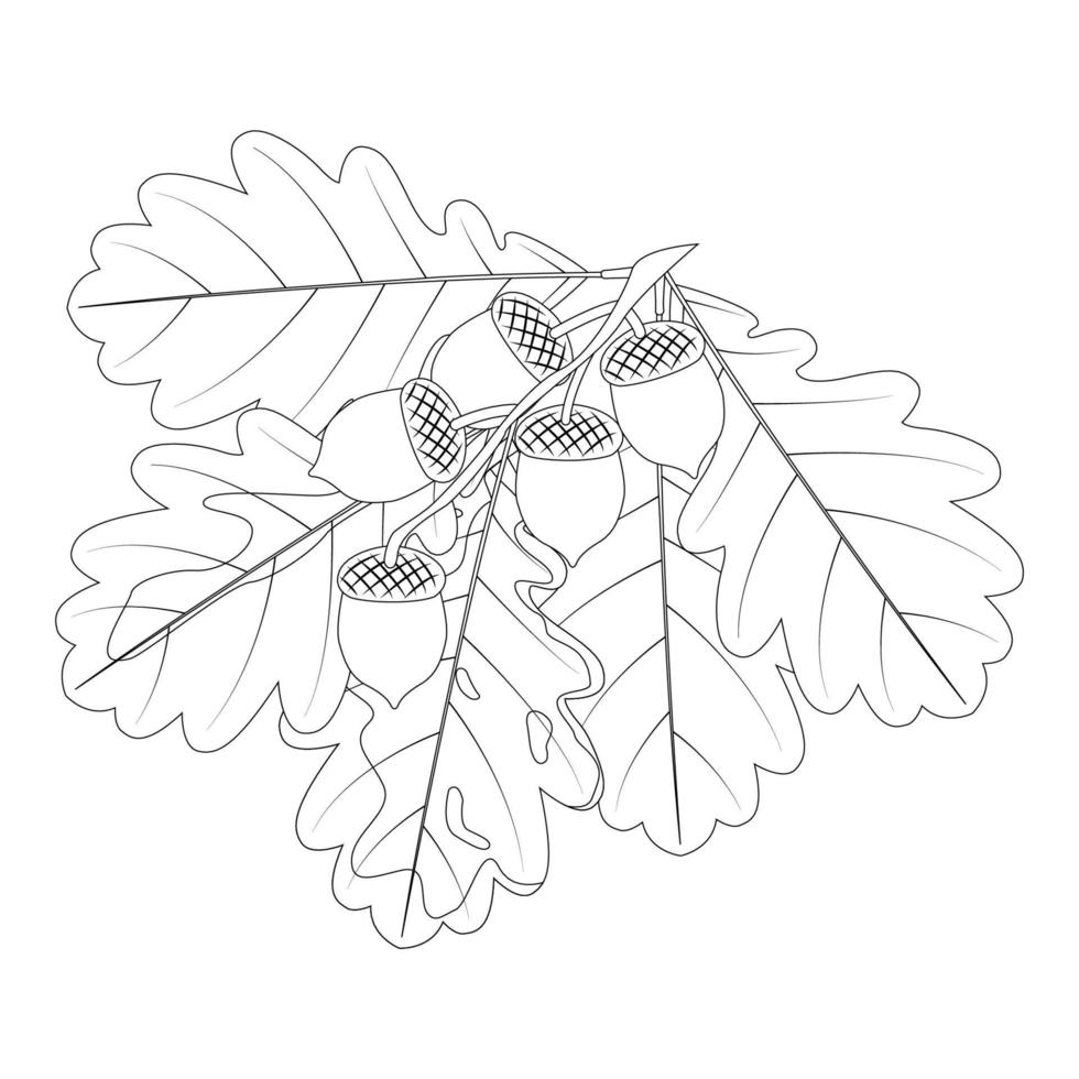 A picture for coloring on the theme of autumn. vector