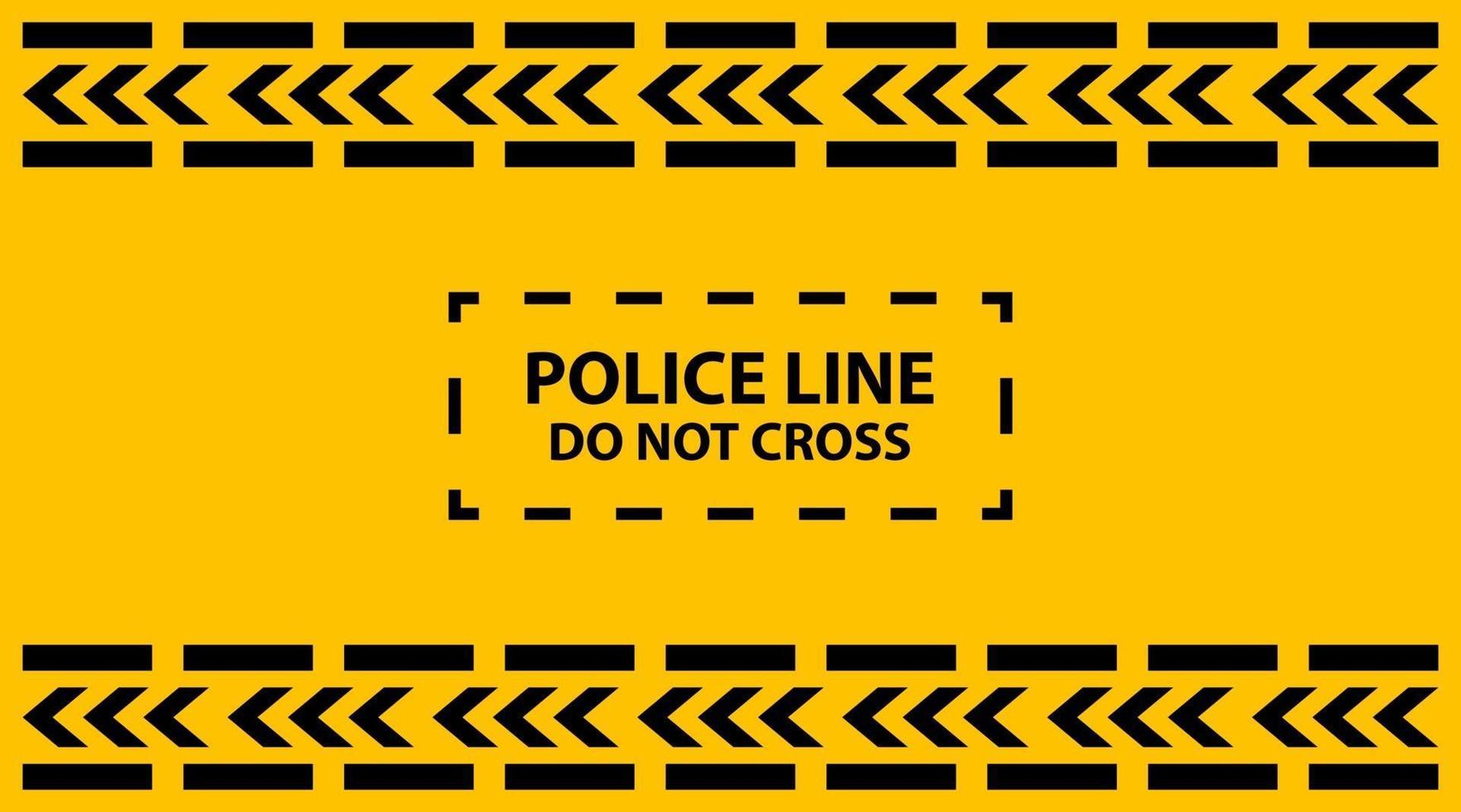 Vector Illustration of a Police Line Tape Design Background Border