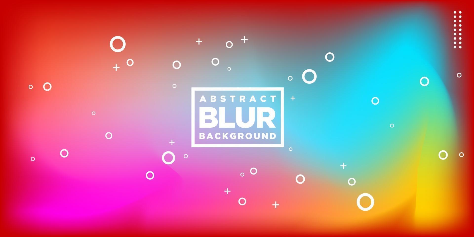 Modern Hologram Blur Colorful Abstract Background Design vector