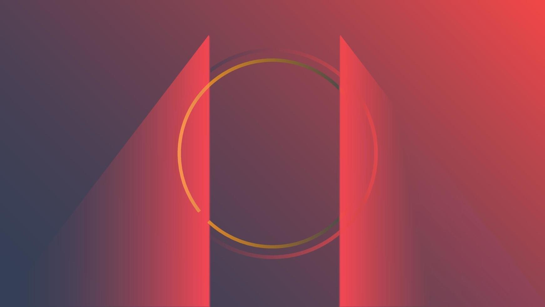 geometric circle framed background free vector