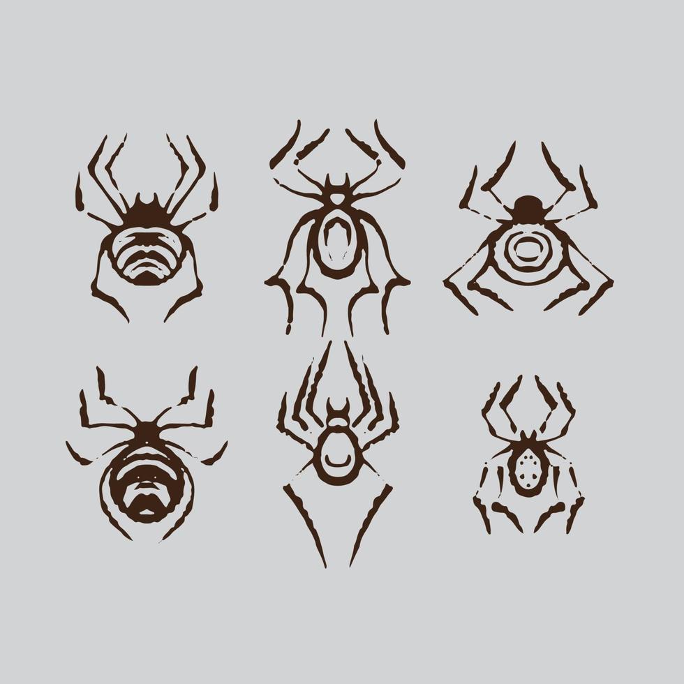 Dirty spider drawing vector