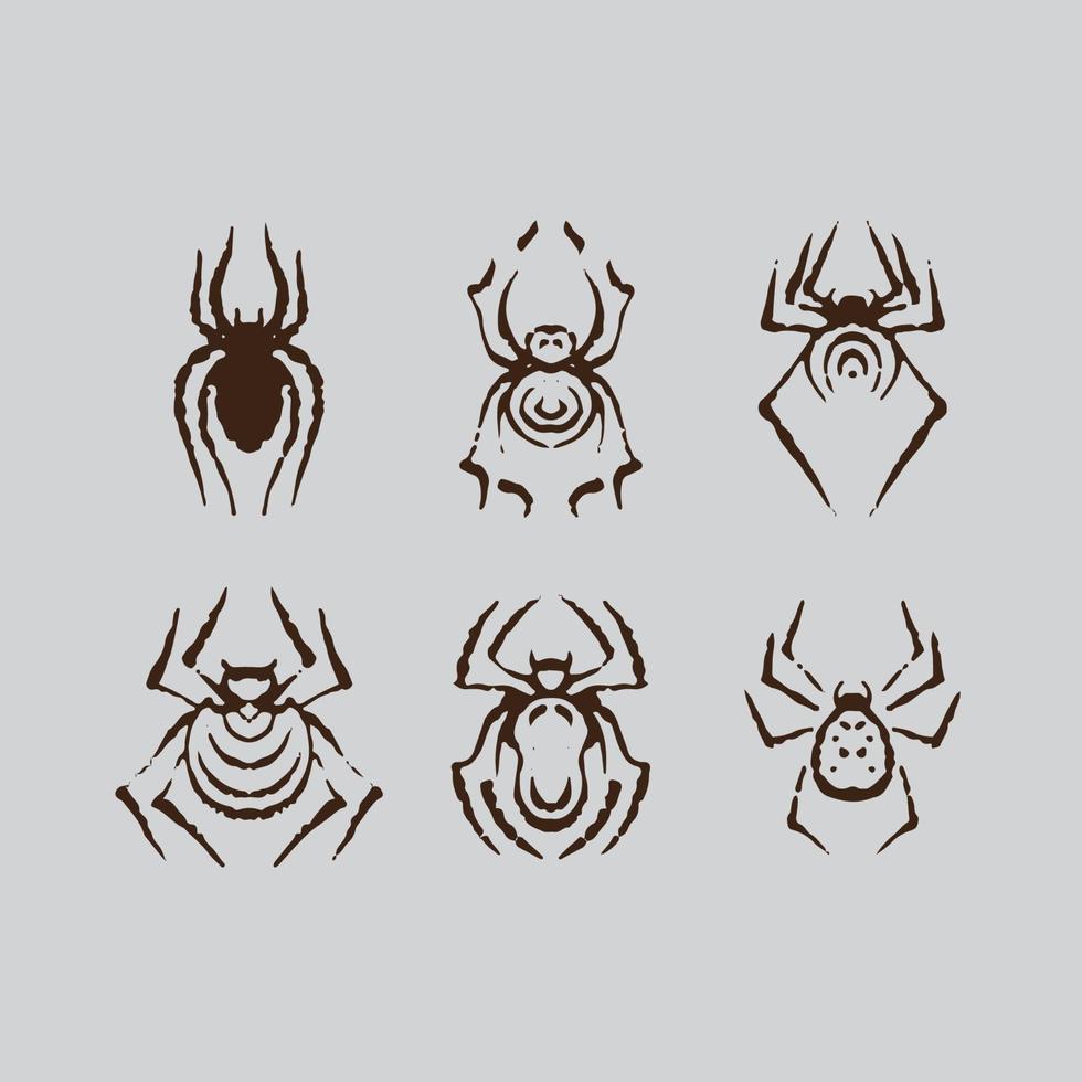 Dirty spider drawing vector