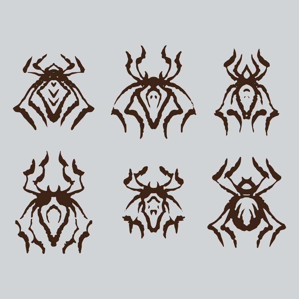 Dirty spider drawing vector