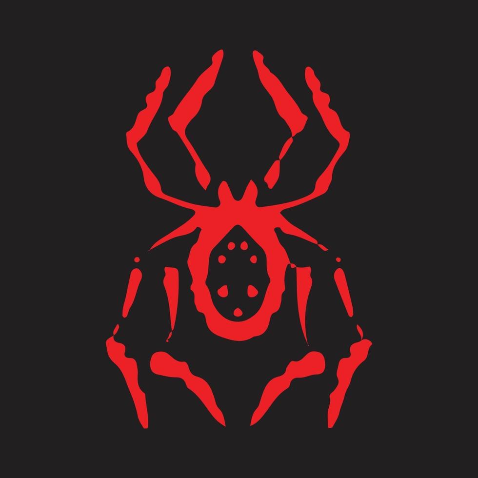 Ilustración de dibujo de araña vector