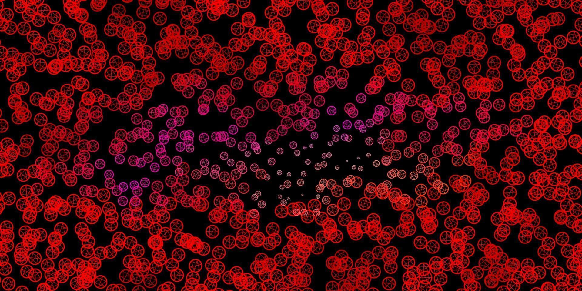 Dark Red vector texture with religion symbols.