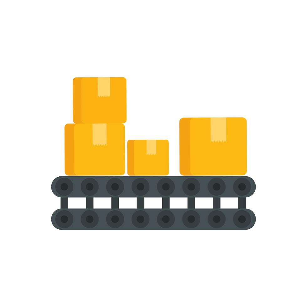 delivery service with boxes isolated icon vector