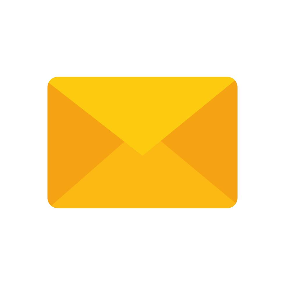 delivery service with envelope isolated icon vector