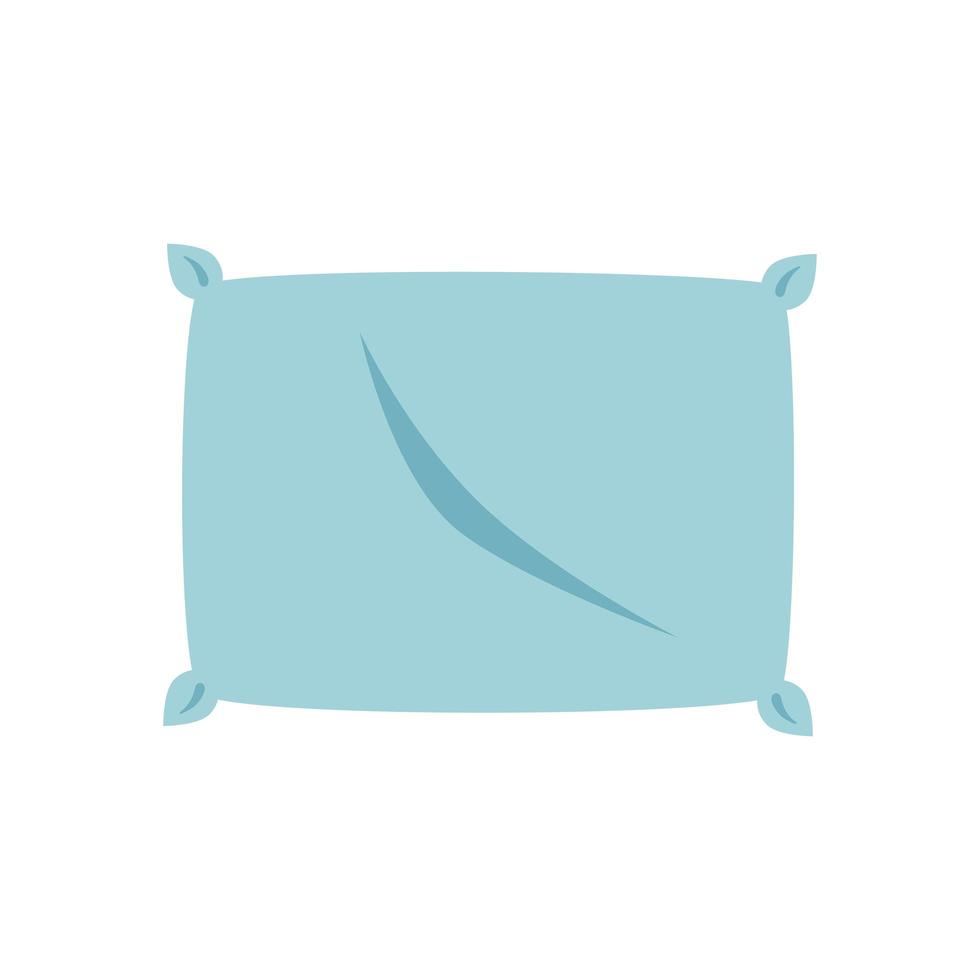 diseño de vector de almohada de cama de casa aislada