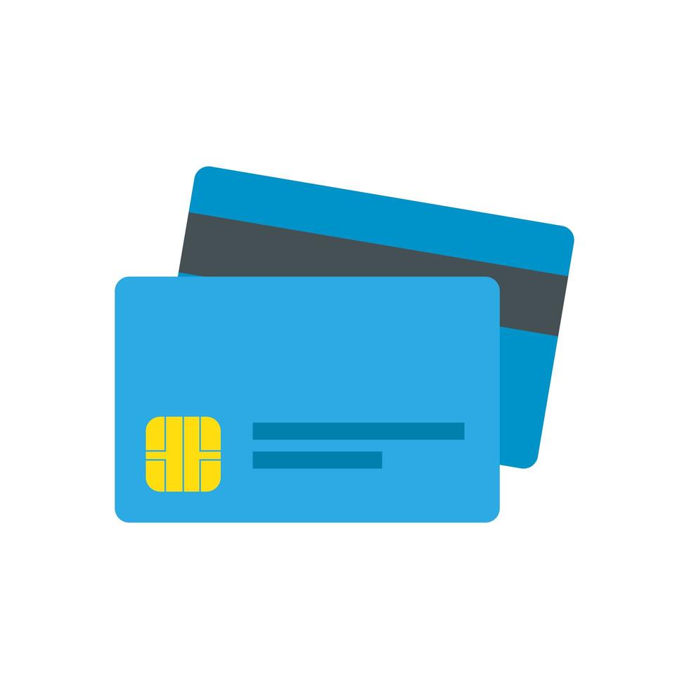 Isolated money credit card vector design