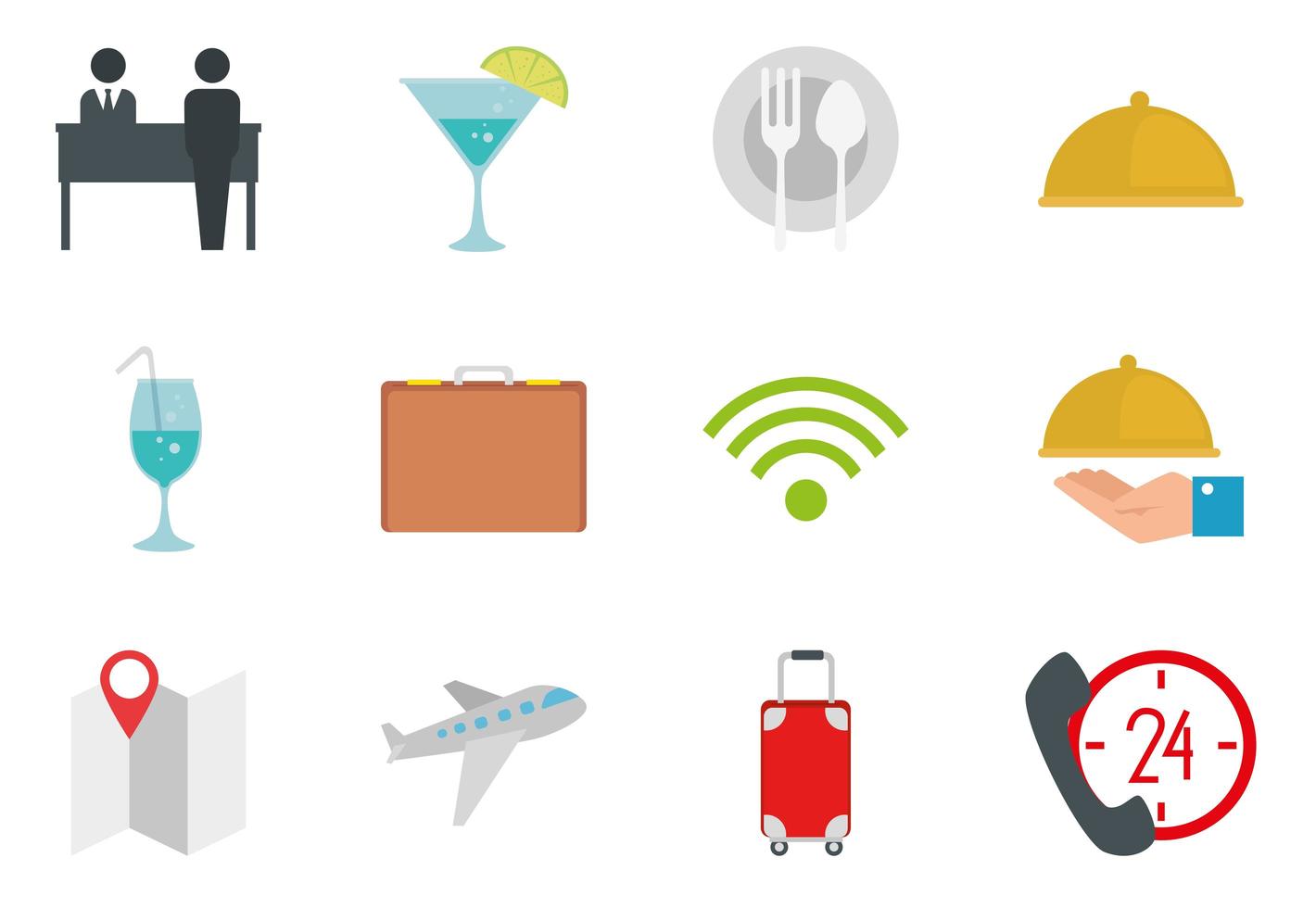 Isolated hotel icon set vector design