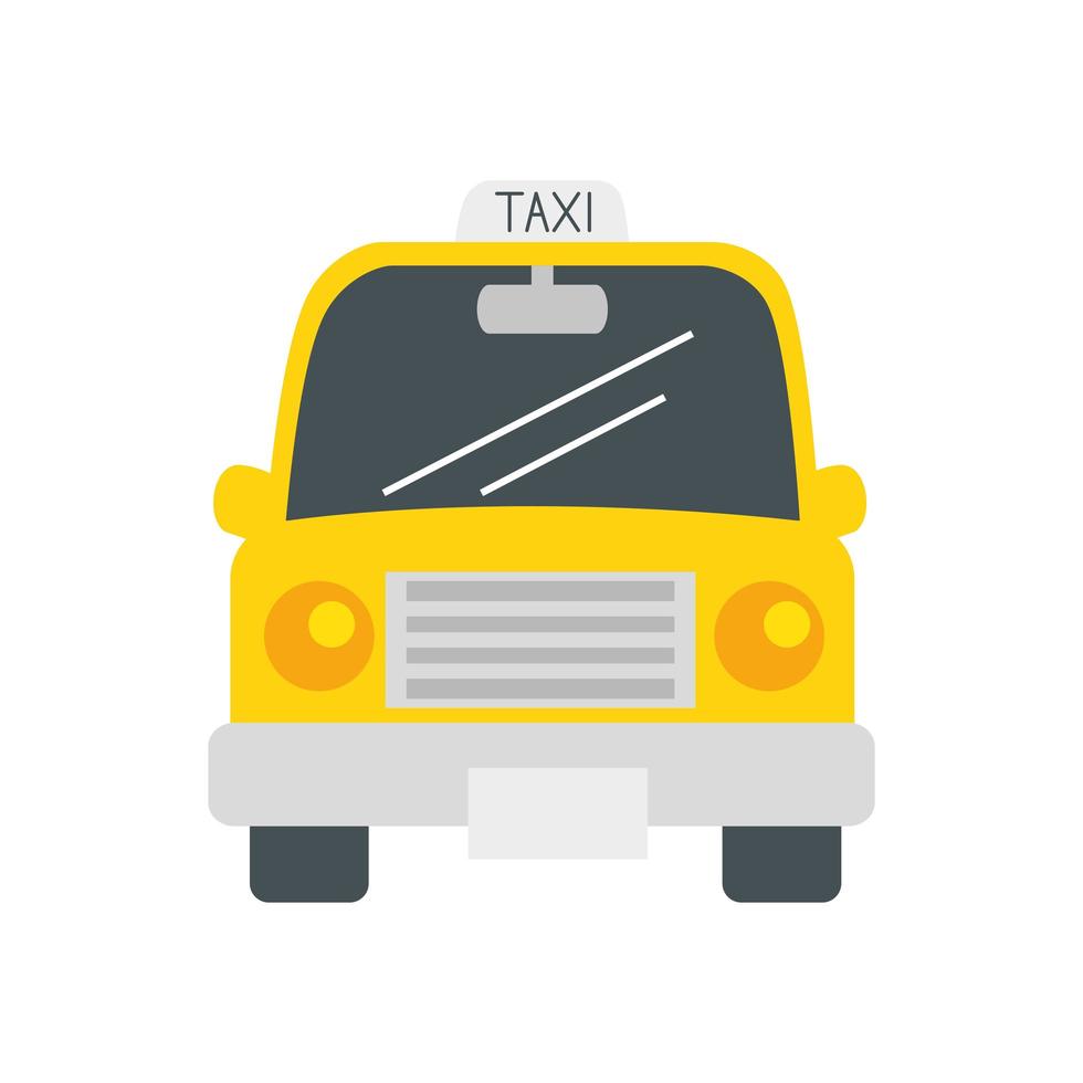 Isolated taxi car vehicle vector design