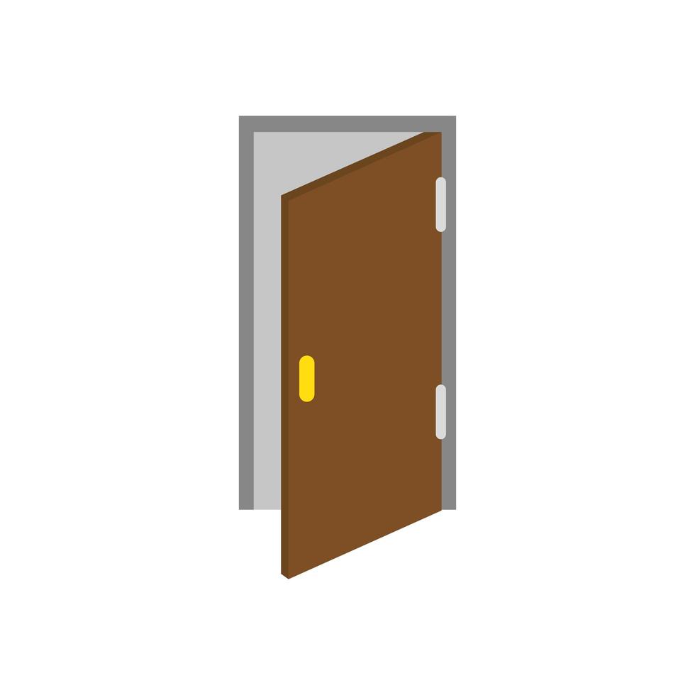 Isolated house door vector design