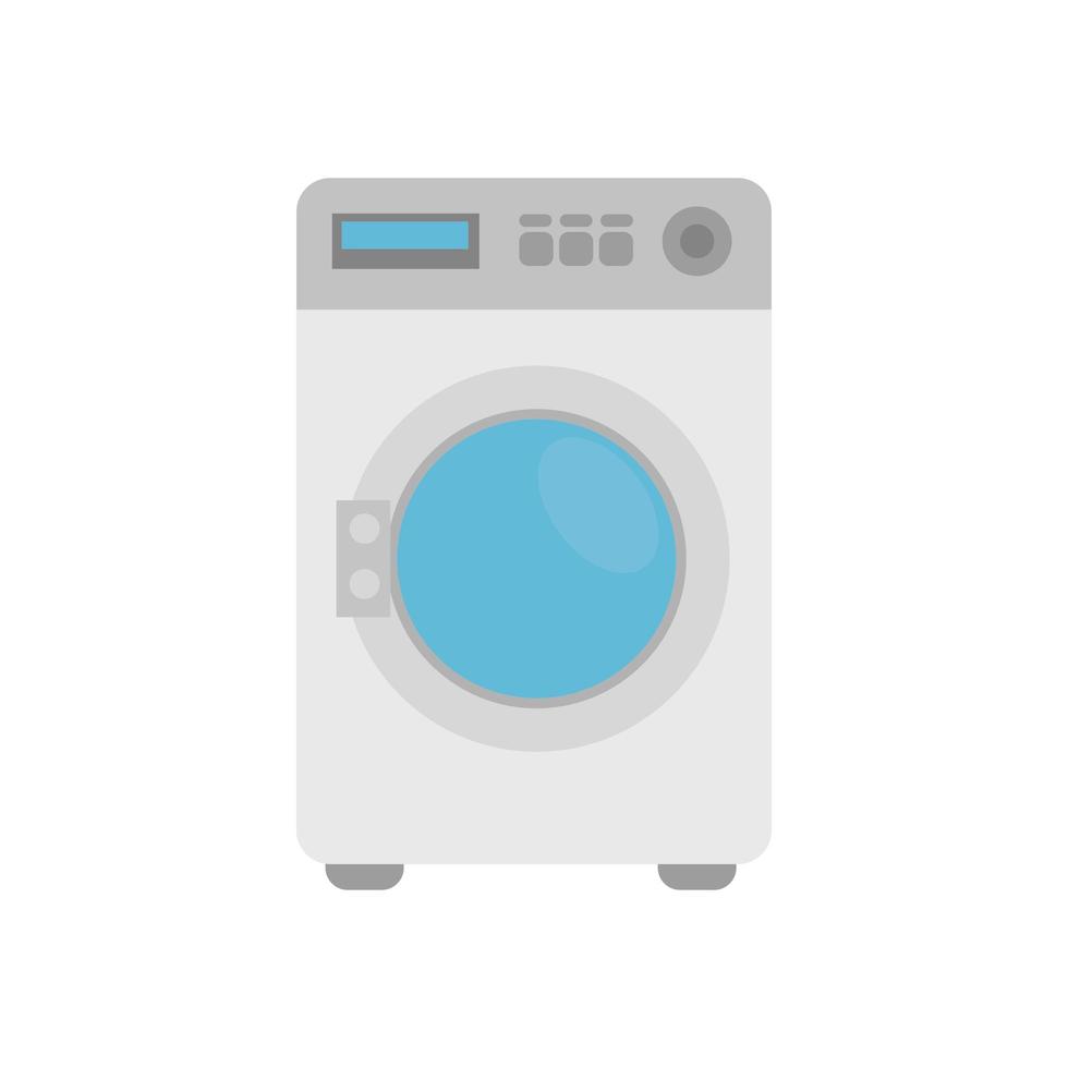 Isolated washing machine appliance vector design