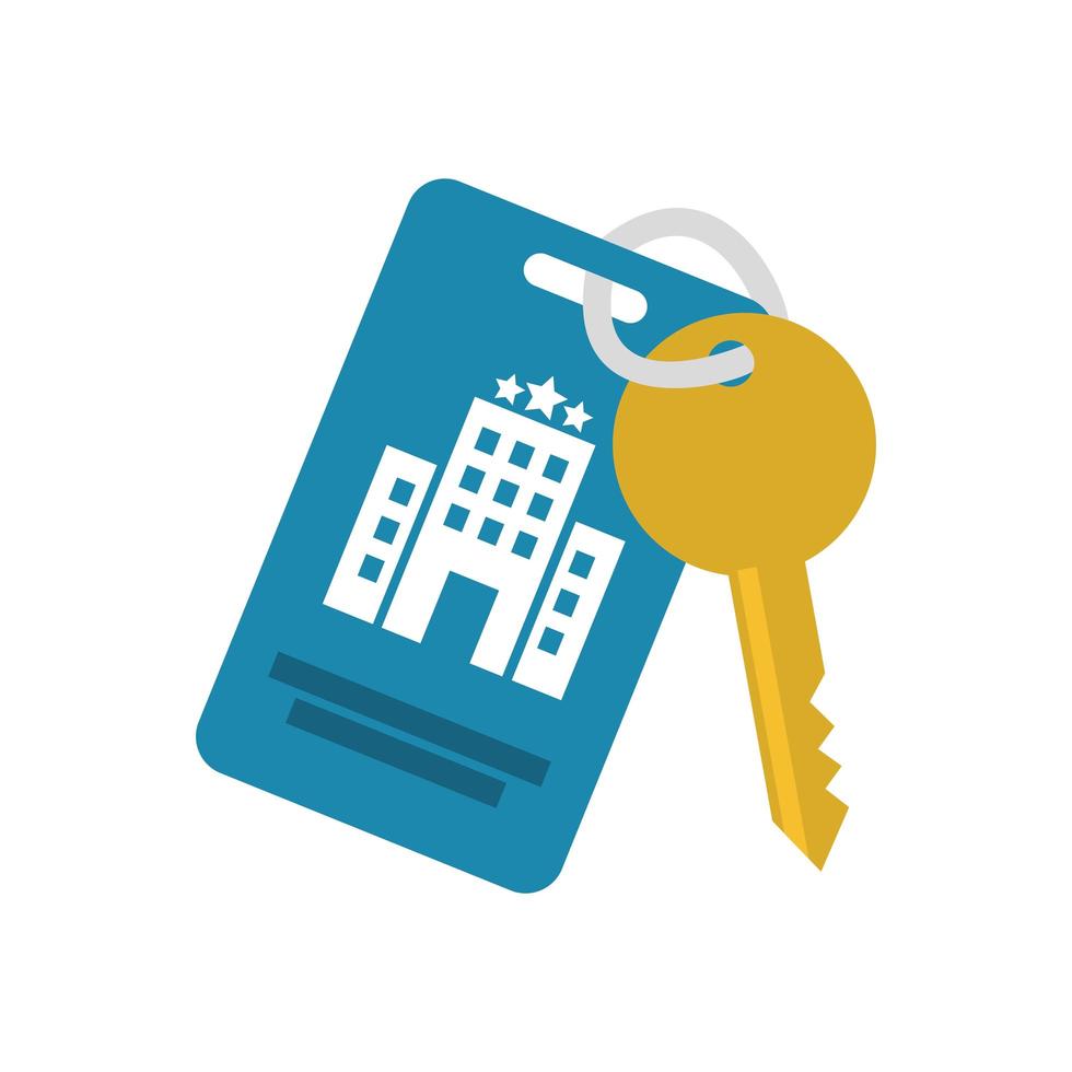 Isolated hotel key icon vector design