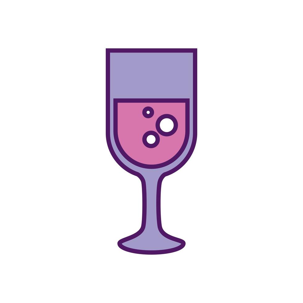 Isolated champagne cup vector design