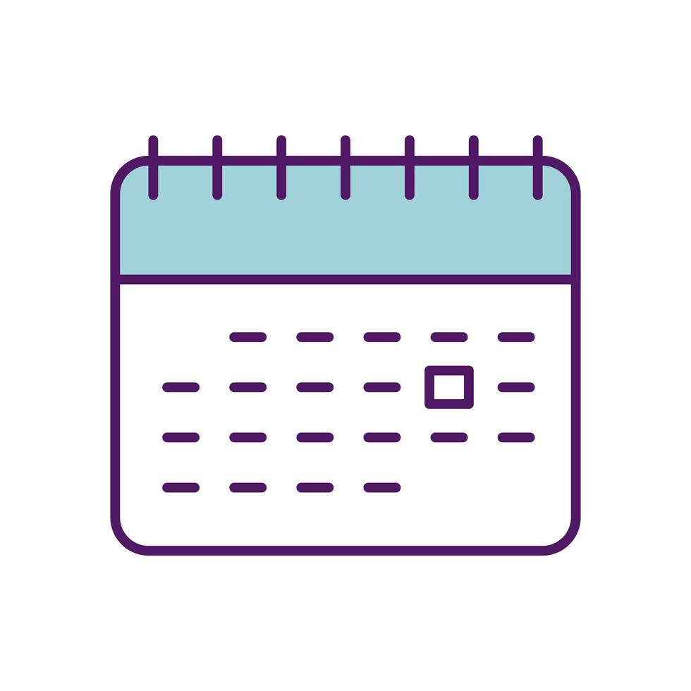 Isolated calendar icon vector design