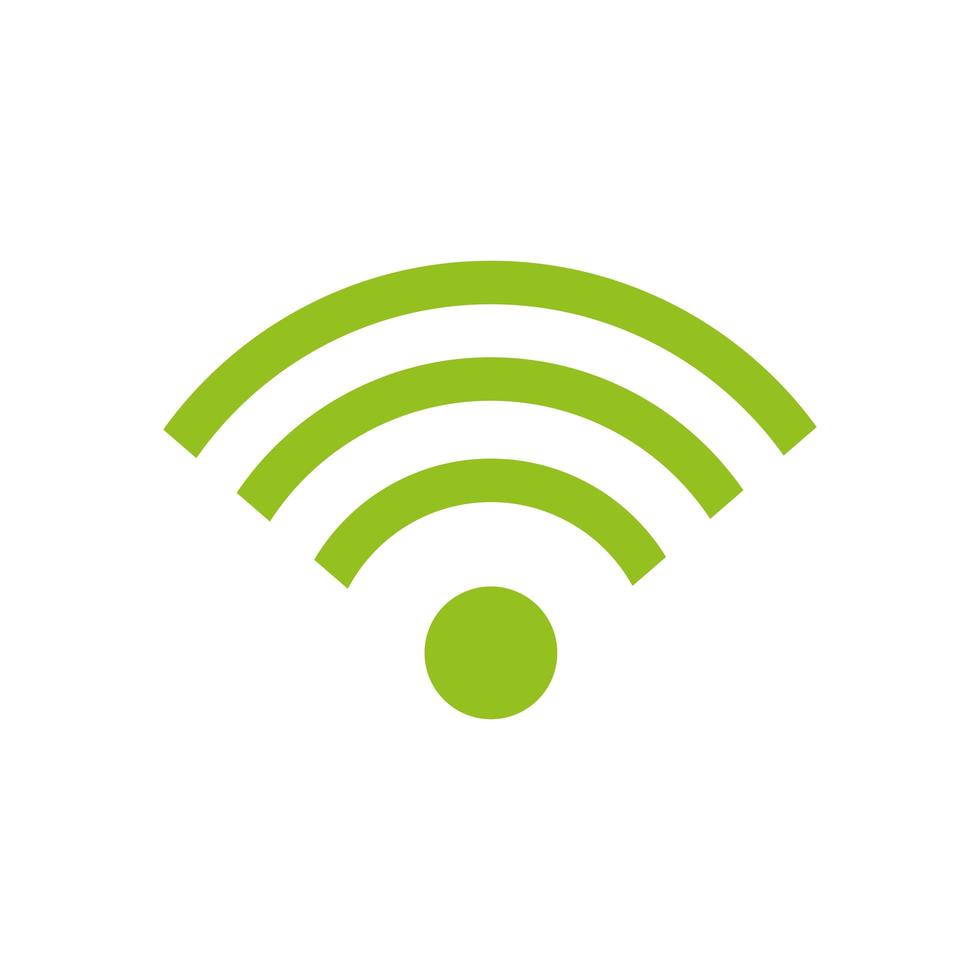 Isolated wifi zone vector design