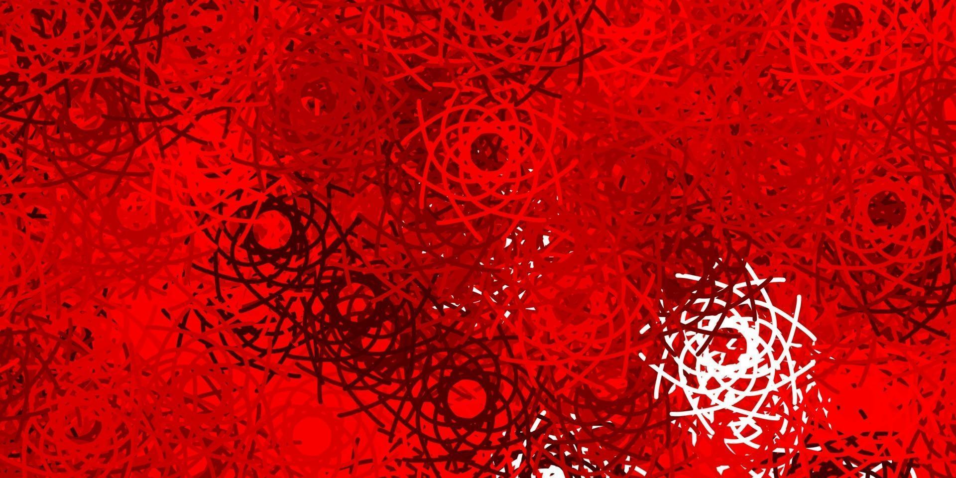 Light Red vector backdrop with chaotic shapes.