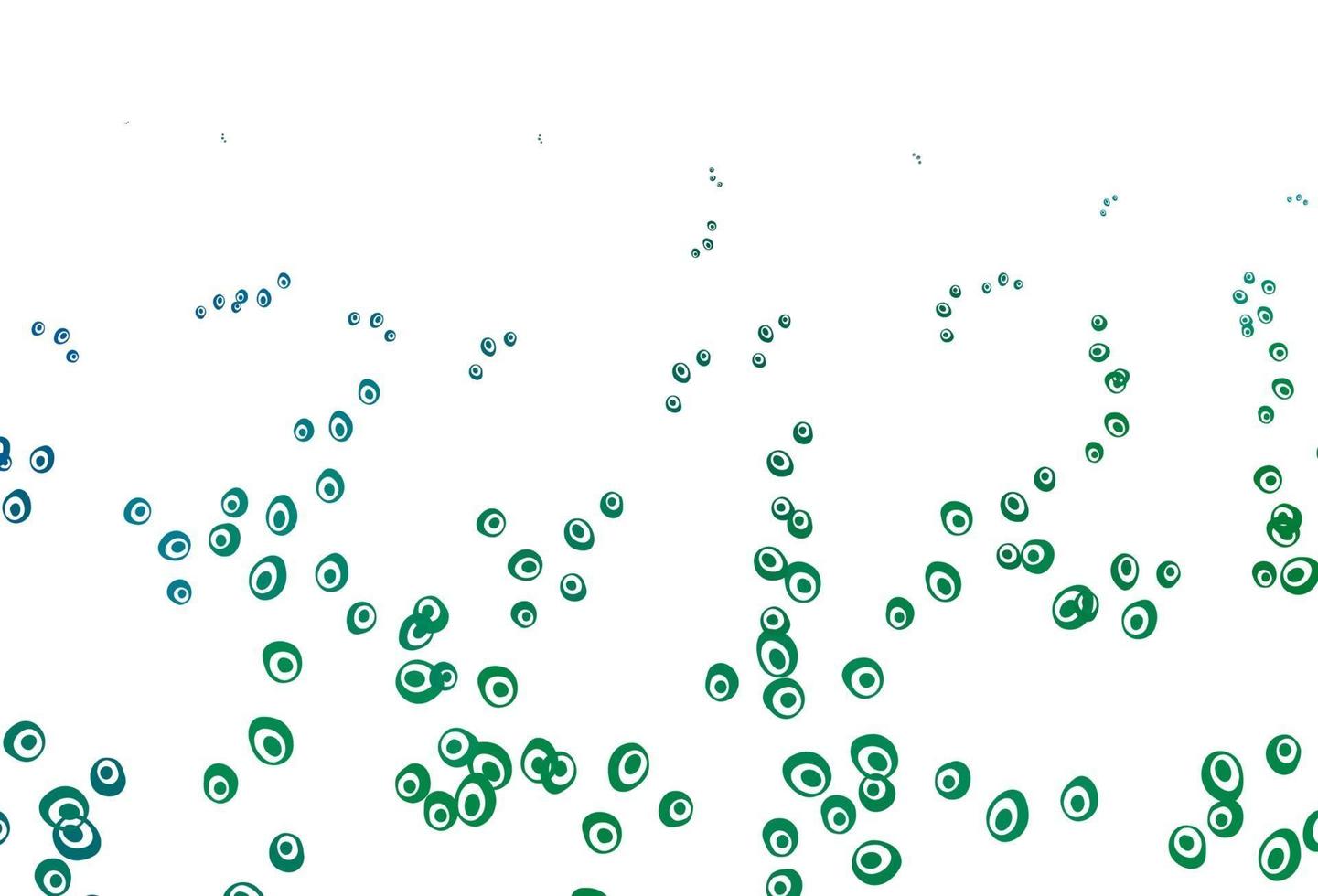 Light Blue, Green vector pattern with spheres.