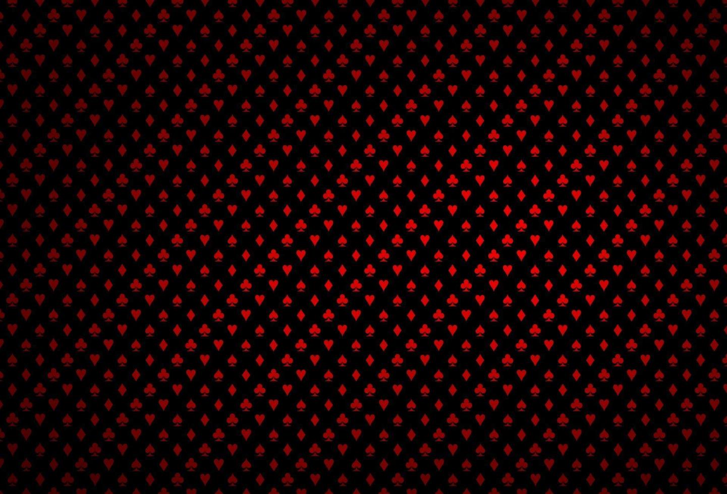 textura de vector rojo oscuro con naipes.