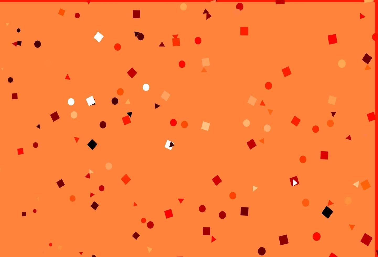 Light Red vector template with crystals, circles, squares.